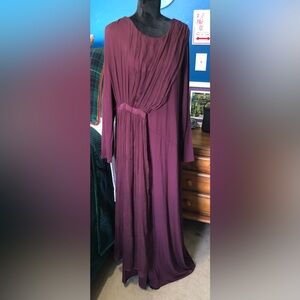 Soft Surroundings Burgundy Maxi Evening Dress Sz. 2X